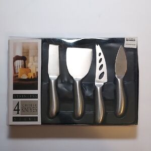 Cheese Knives Set Of 4 Stainless Steel